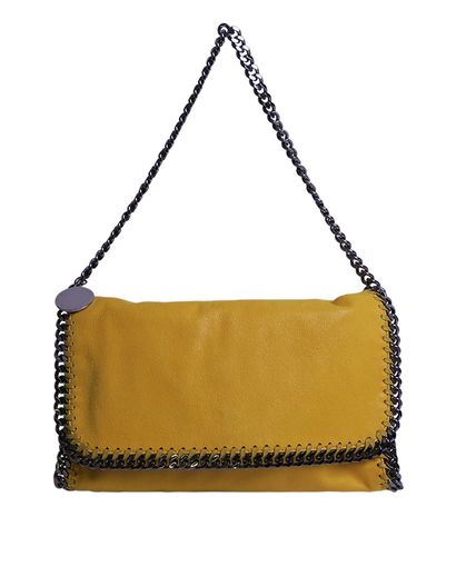 Falabella Clutch, £250, Handbags, Yellow, Faux Leather, Front view